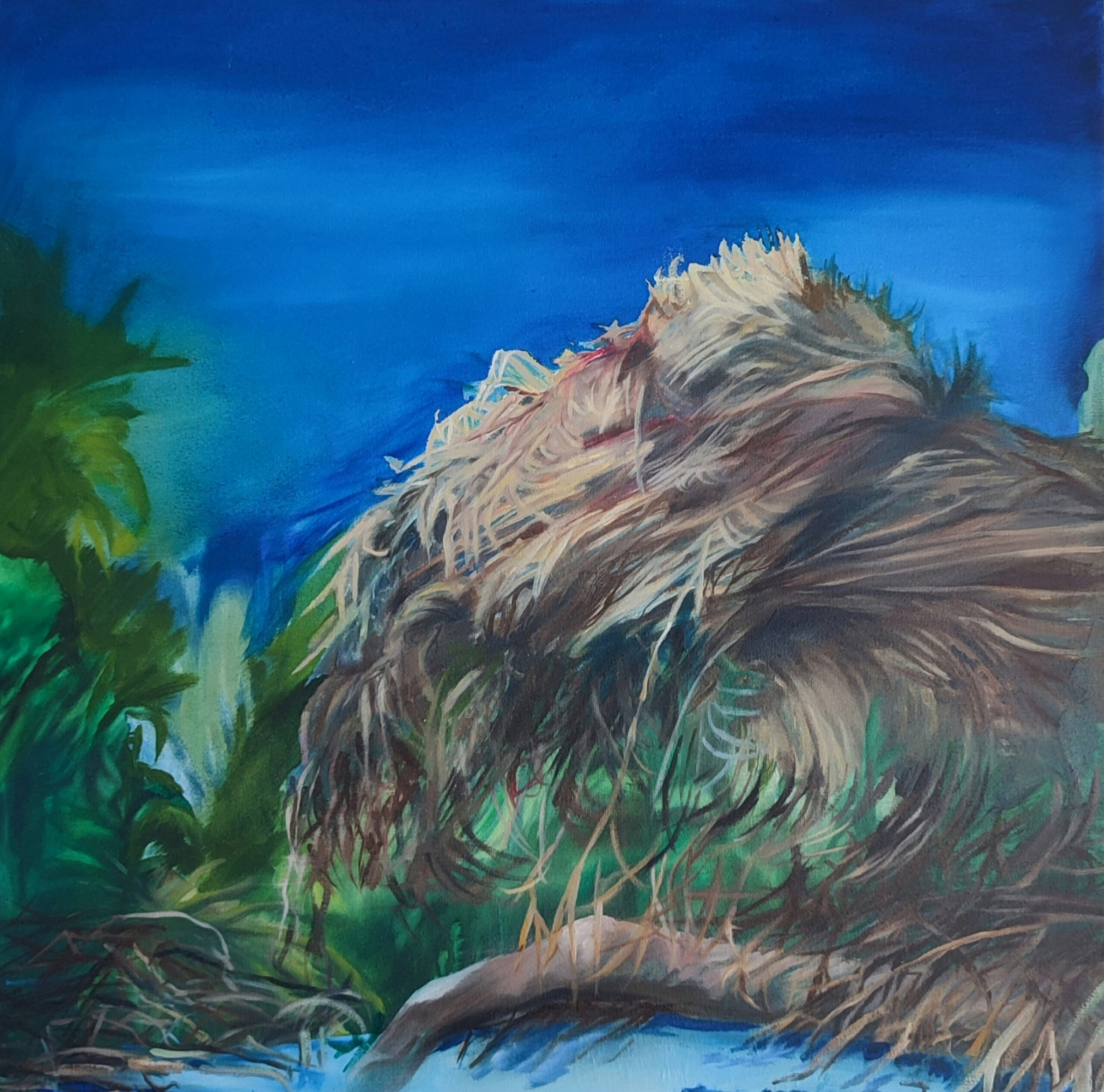 Formation II_50x50_oil on canvas_Konstantina Zompola Kunstwerk van Konstantina Zompola
